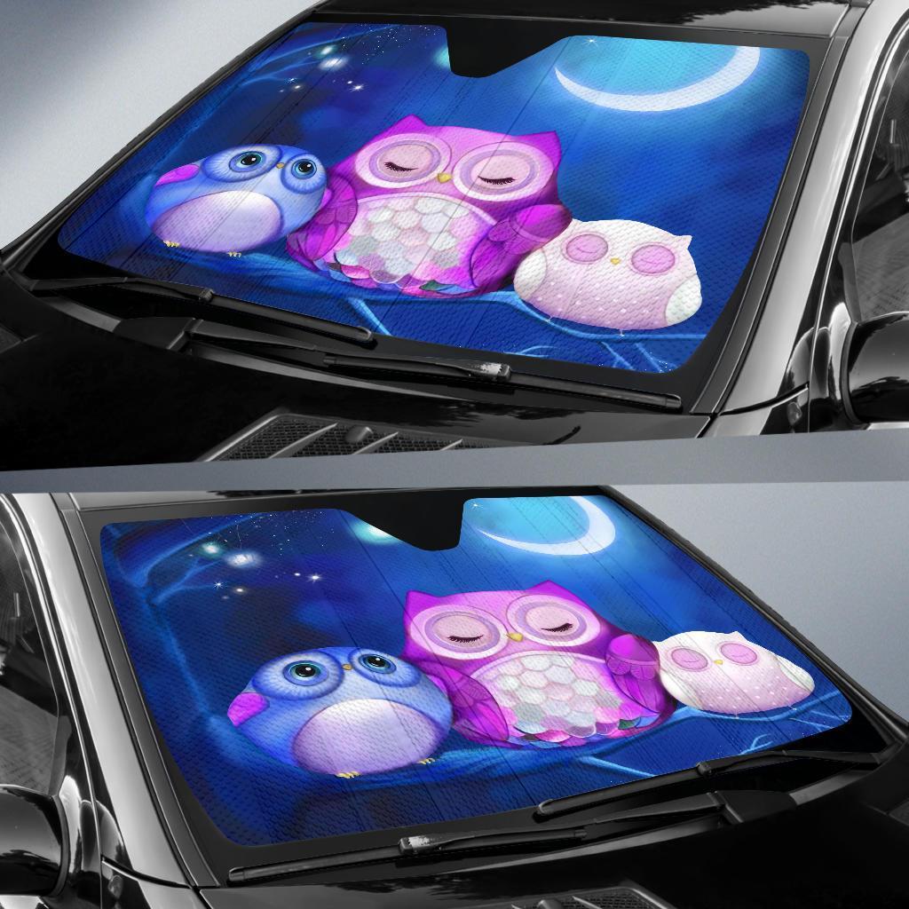 Owl Auto Sun Shades Windshield Accessories Decor Gift Nearkii