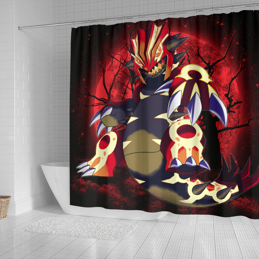 Pokemon Mega Proudon Moonlight Shower Curtain Nearkii