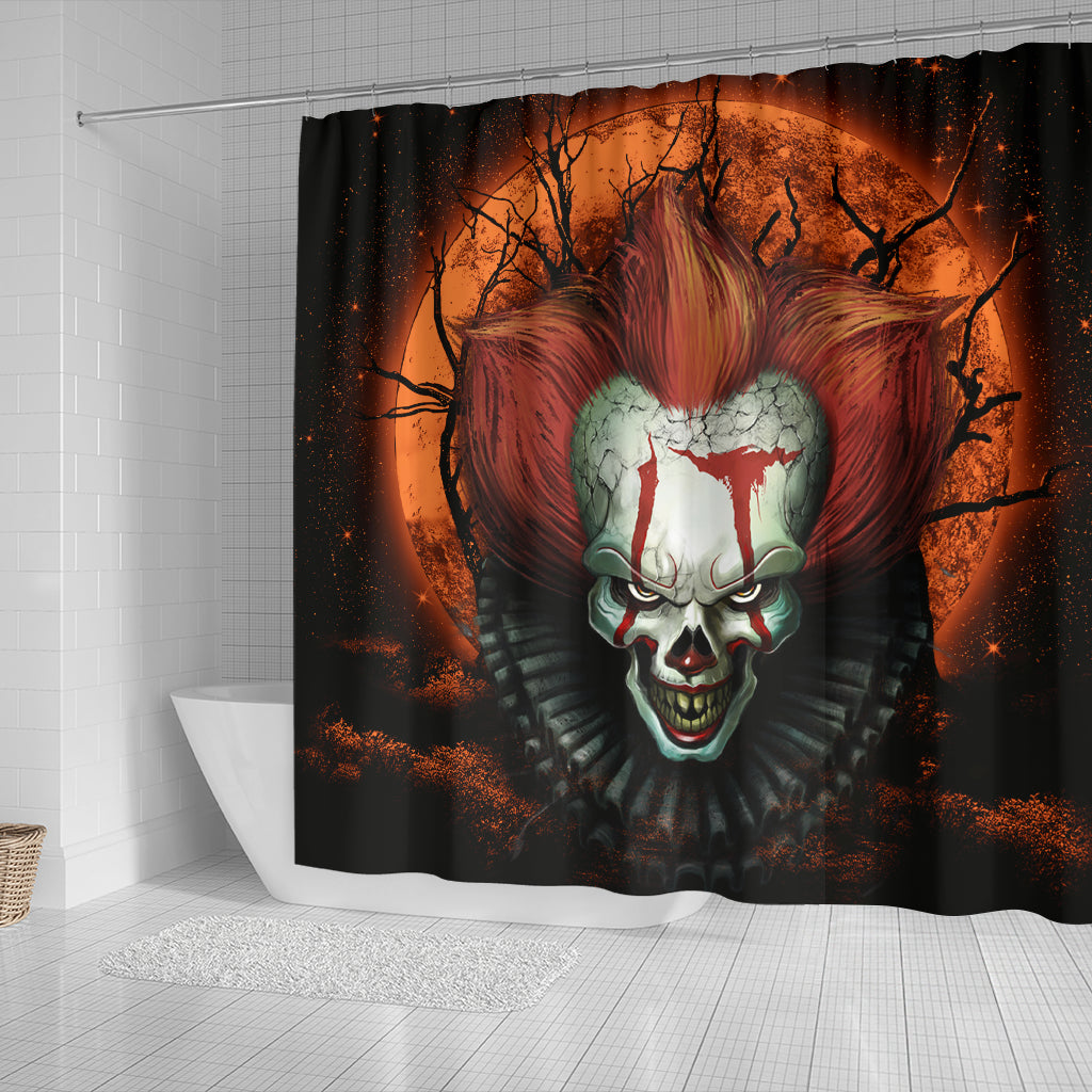 It Horror Movie Moonlight Shower Curtain Nearkii