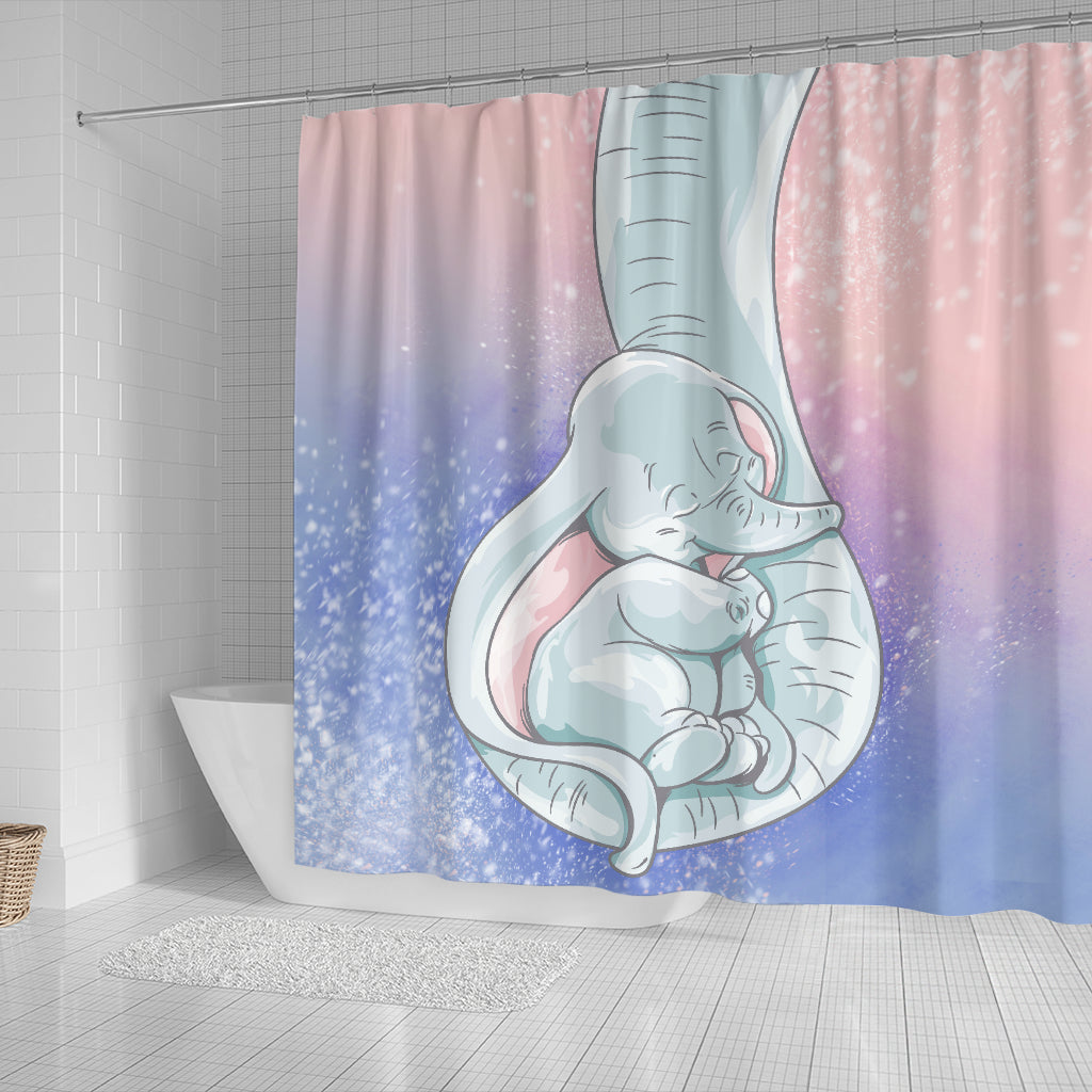 Baby Dumbo Elephant Shower Curtain Nearkii