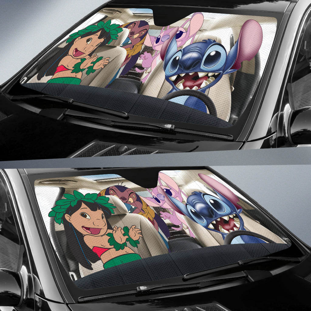 Lilo And Stitch Movie Car Auto Sun Shades Windshield Accessories Decor Gift Nearkii