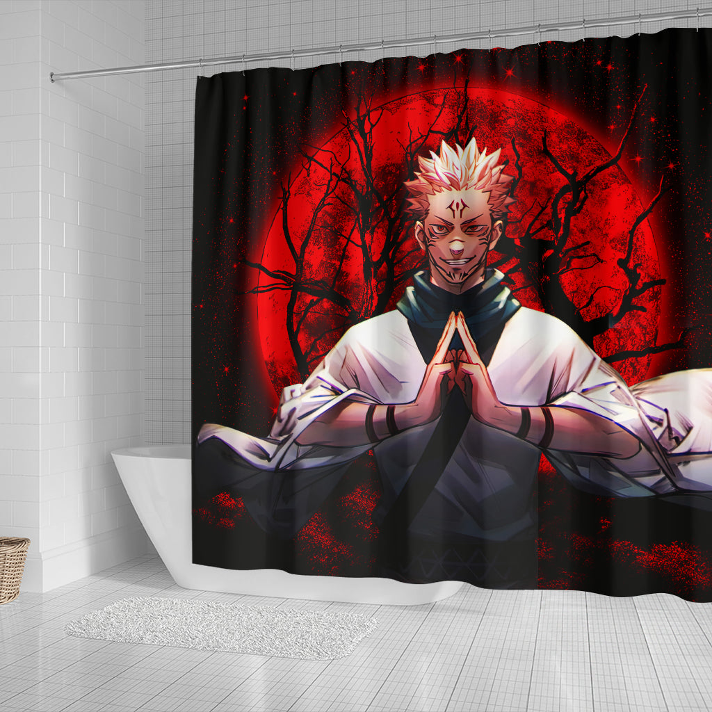 Sukuna Anime Moonlight Shower Curtain Nearkii