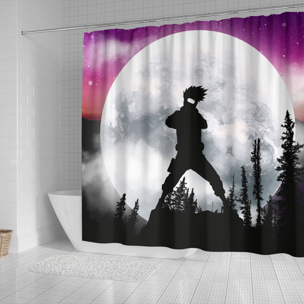 Kakashi Sunset Moon Night Shower Curtain Nearkii