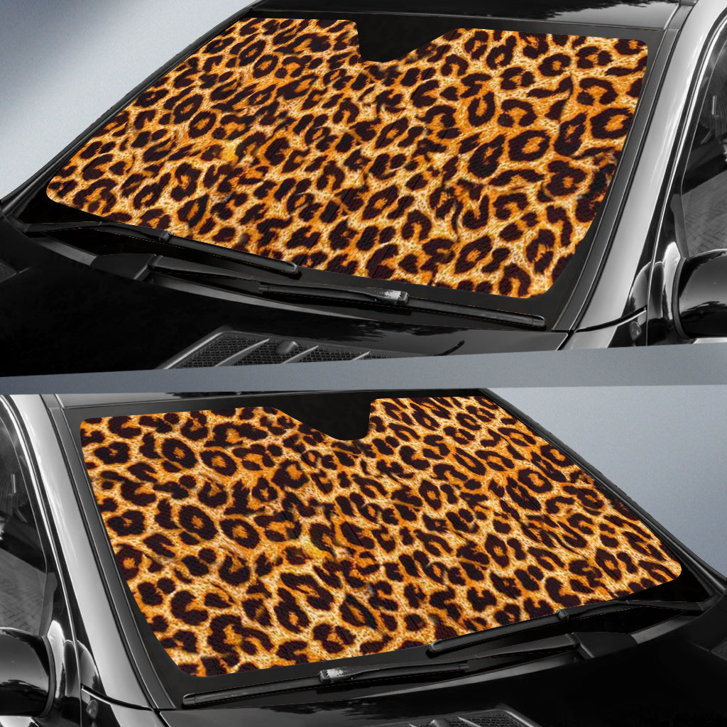 Leopard Pattern Car Auto Sun Shades Windshield Accessories Decor Gift Nearkii