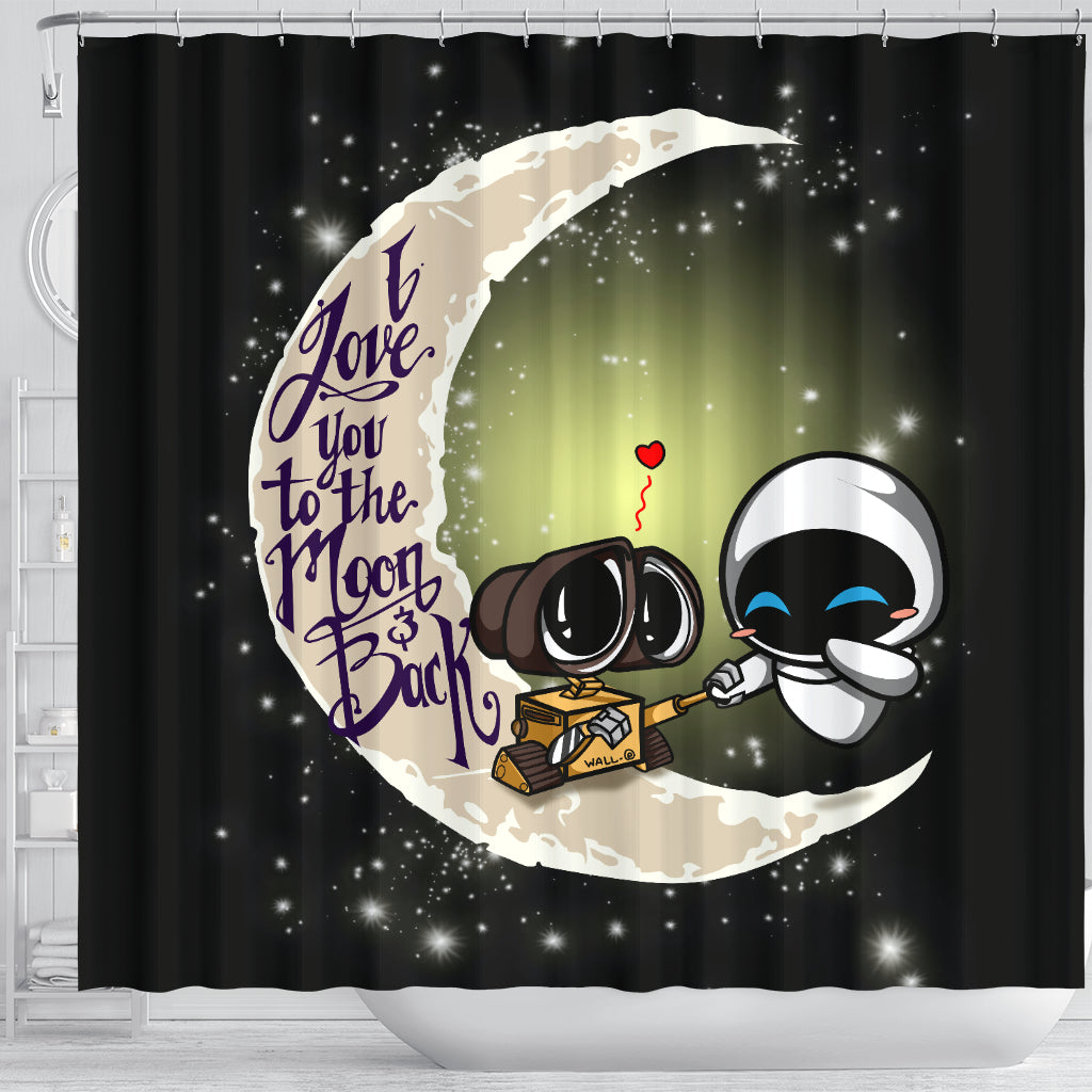 Wall-E & Eve Shower Curtain Nearkii