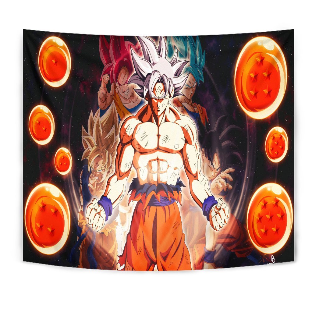 Goku Dragon Ball Anime Tapestry Room Decor Nearkii