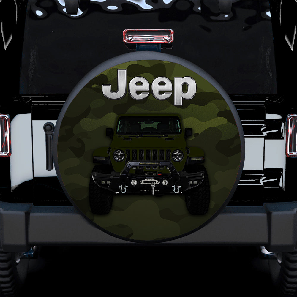 Green Jeep Camouflage Car Spare Tire Covers Gift For Campers Nearkii