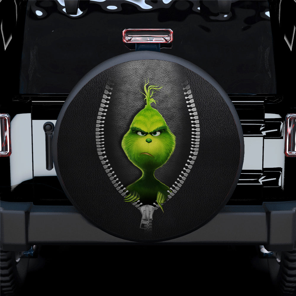 Grinch Zipper Car Spare Tire Gift For Campers Nearkii