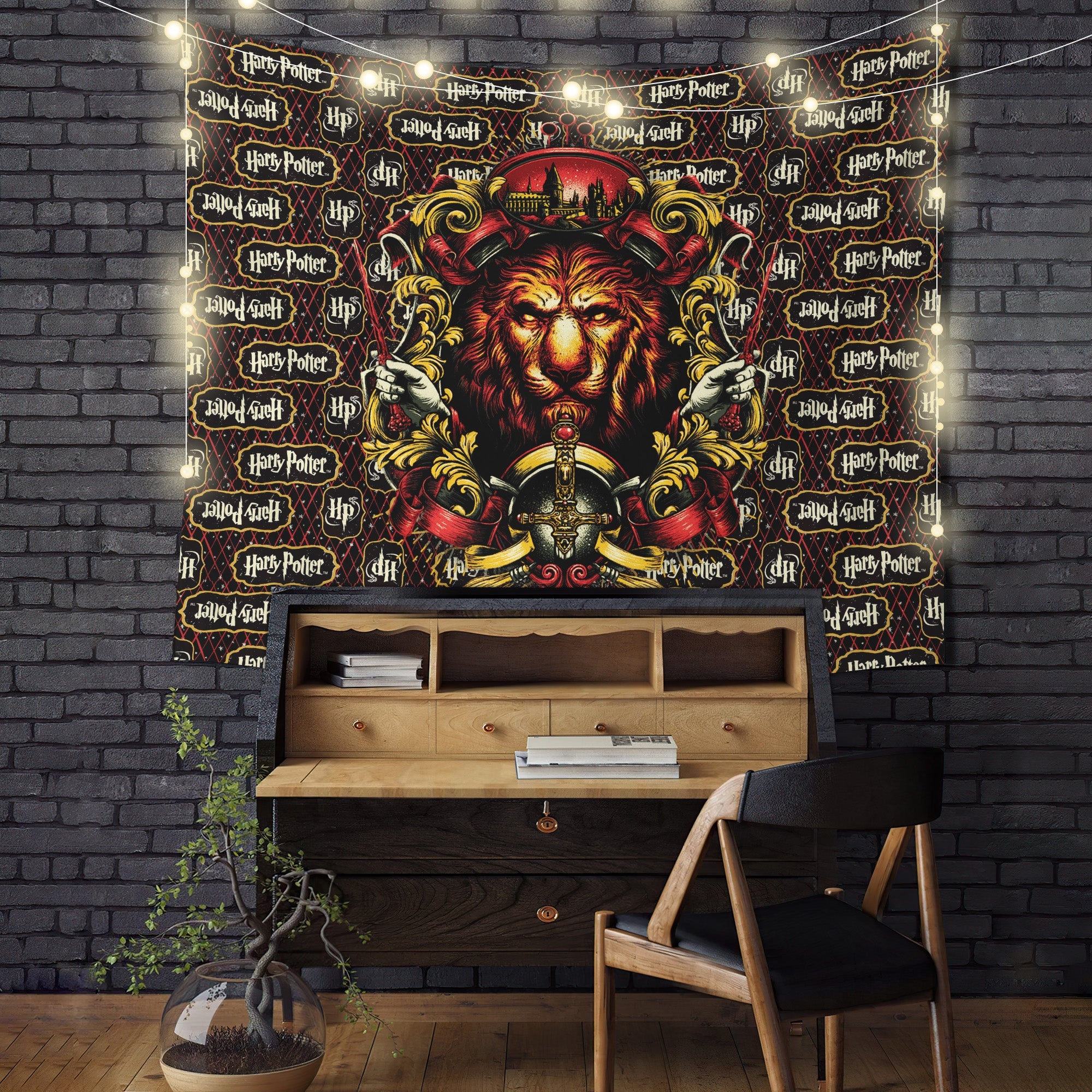 Gryffindor Harry Potter Model Tapestry Room Decor Nearkii