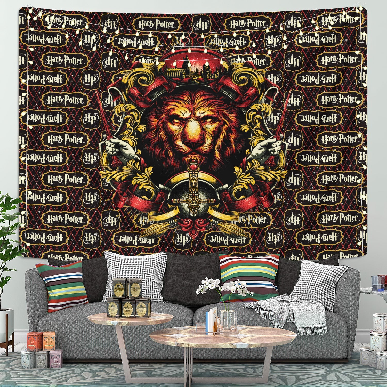 Gryffindor Harry Potter Model Tapestry Room Decor Nearkii