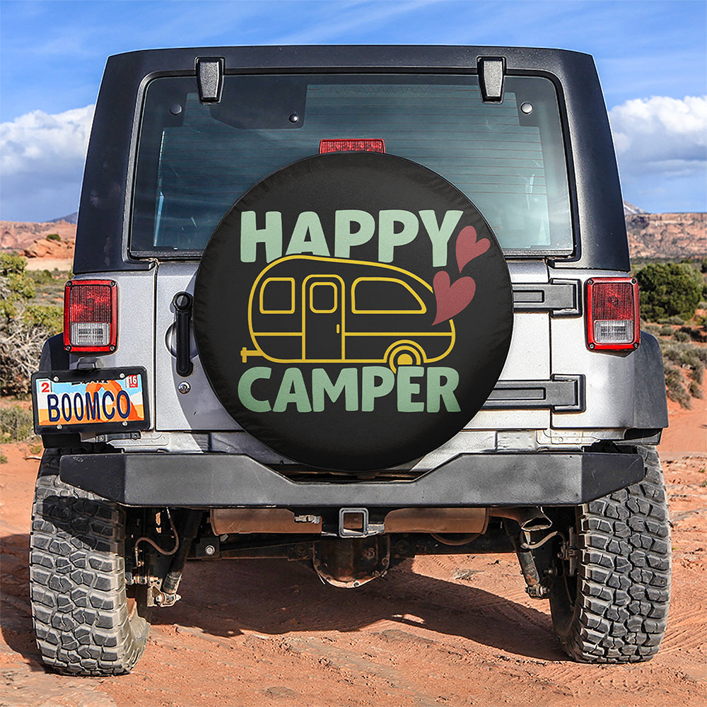 Happy Camper Car Spare Tire Covers Gift For Campers Nearkii