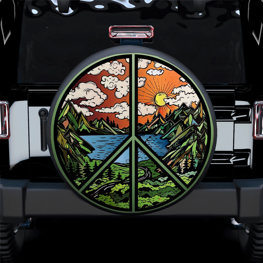 Hippie Forest Car Spare Tire Covers Gift For Campers Nearkii