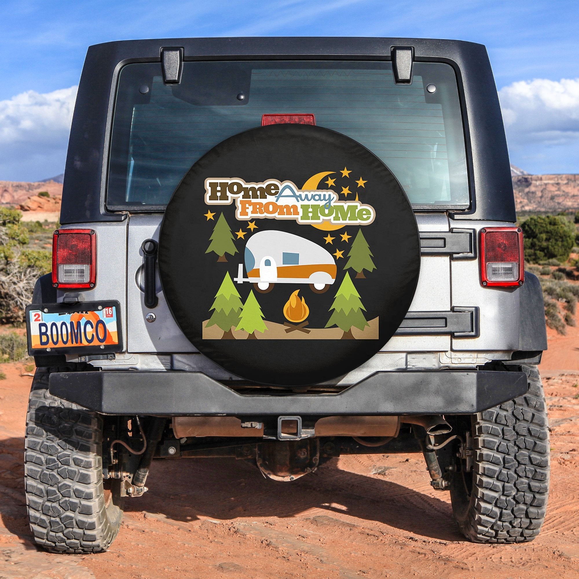 Home Away From Home Jeep Car Spare Tire Cover Gift For Campers Nearkii