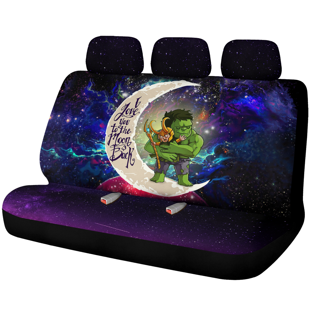 Hulk And Loki Love You To The Moon Galaxy Premium Custom Car Back Seat Covers Decor Protectors Nearkii