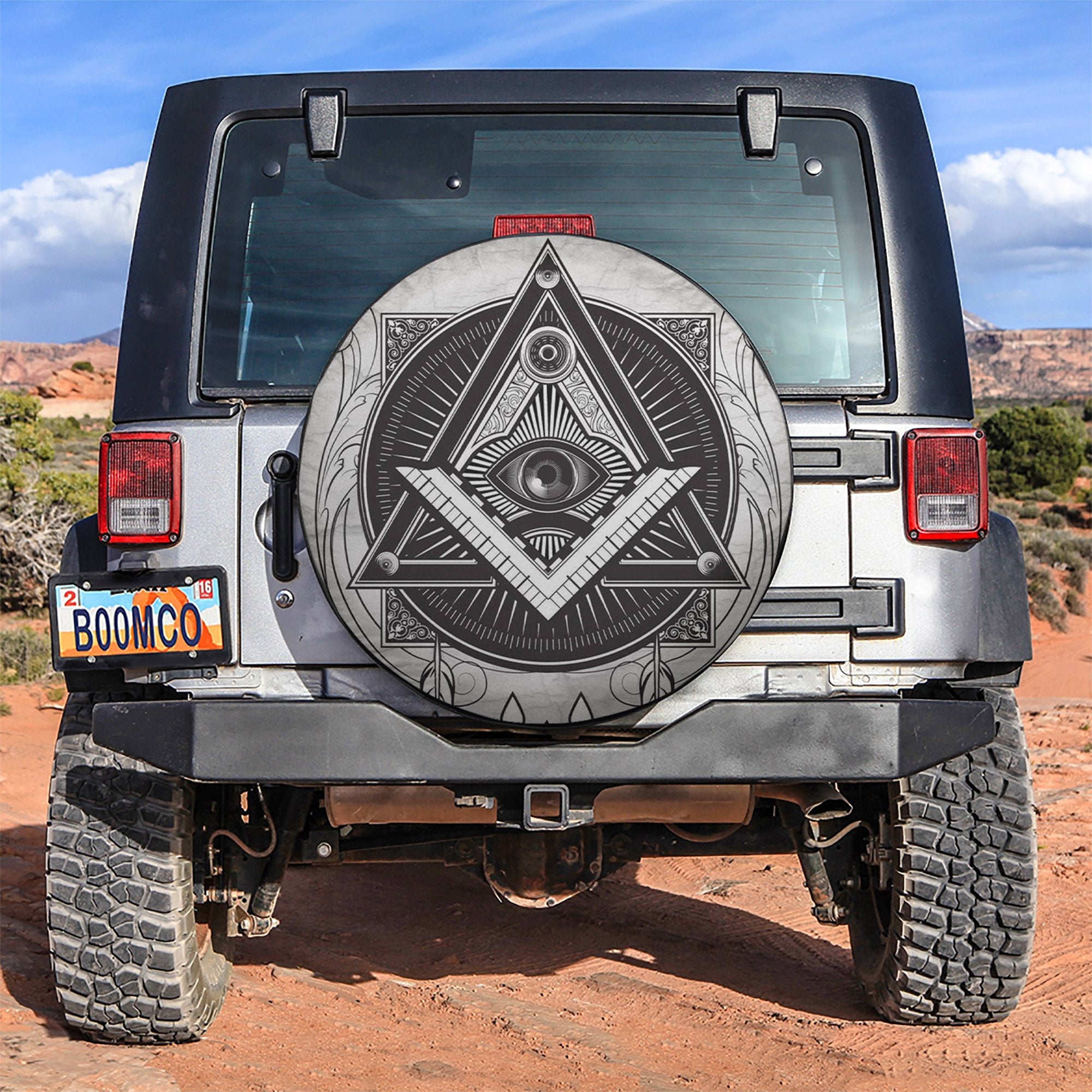 Illuminati Car Spare Tire Covers Gift For Campers Nearkii