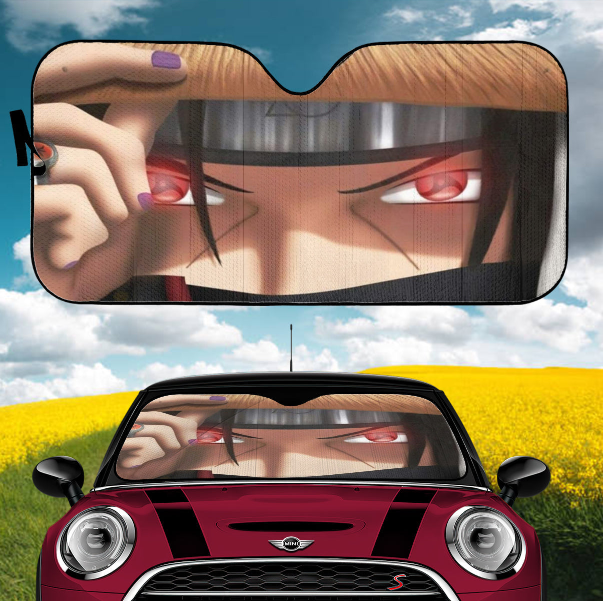 Itachi Akatsuki Naruto Anime Car Auto Sunshades Nearkii