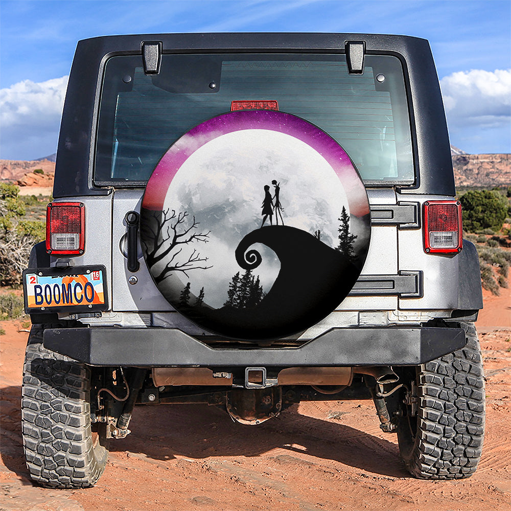 Jack Sally Moon Night Car Spare Tire Covers Gift For Campers Nearkii