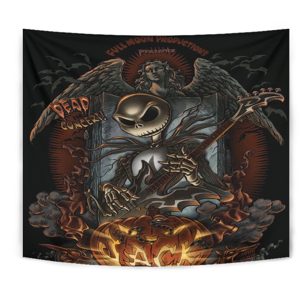 Jack Skellington Rock Nightmare Before Christmas Tapestry Room Decor Nearkii