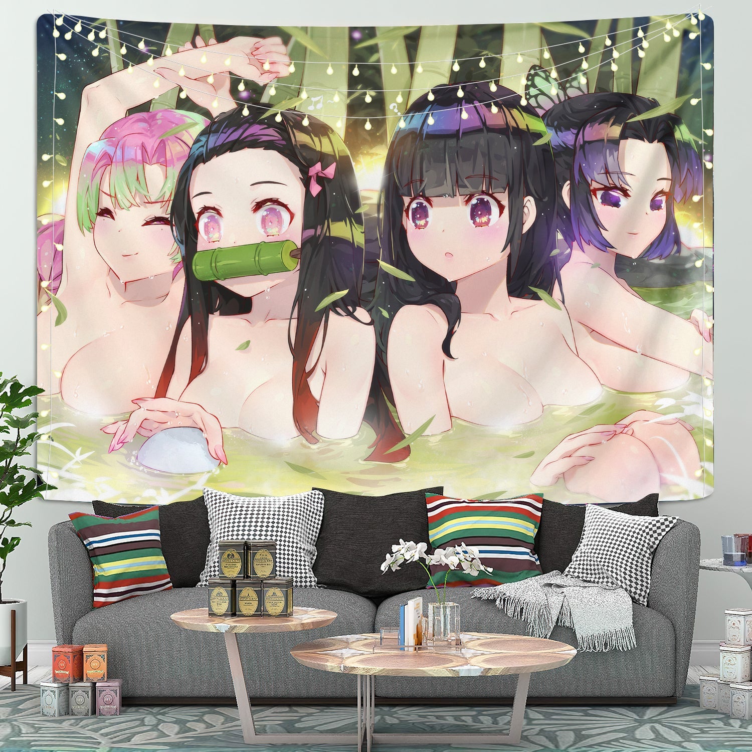 Kimetsu No Yaiba Girl Demon Slayer Hot Anime Tapestry Room Decor Nearkii