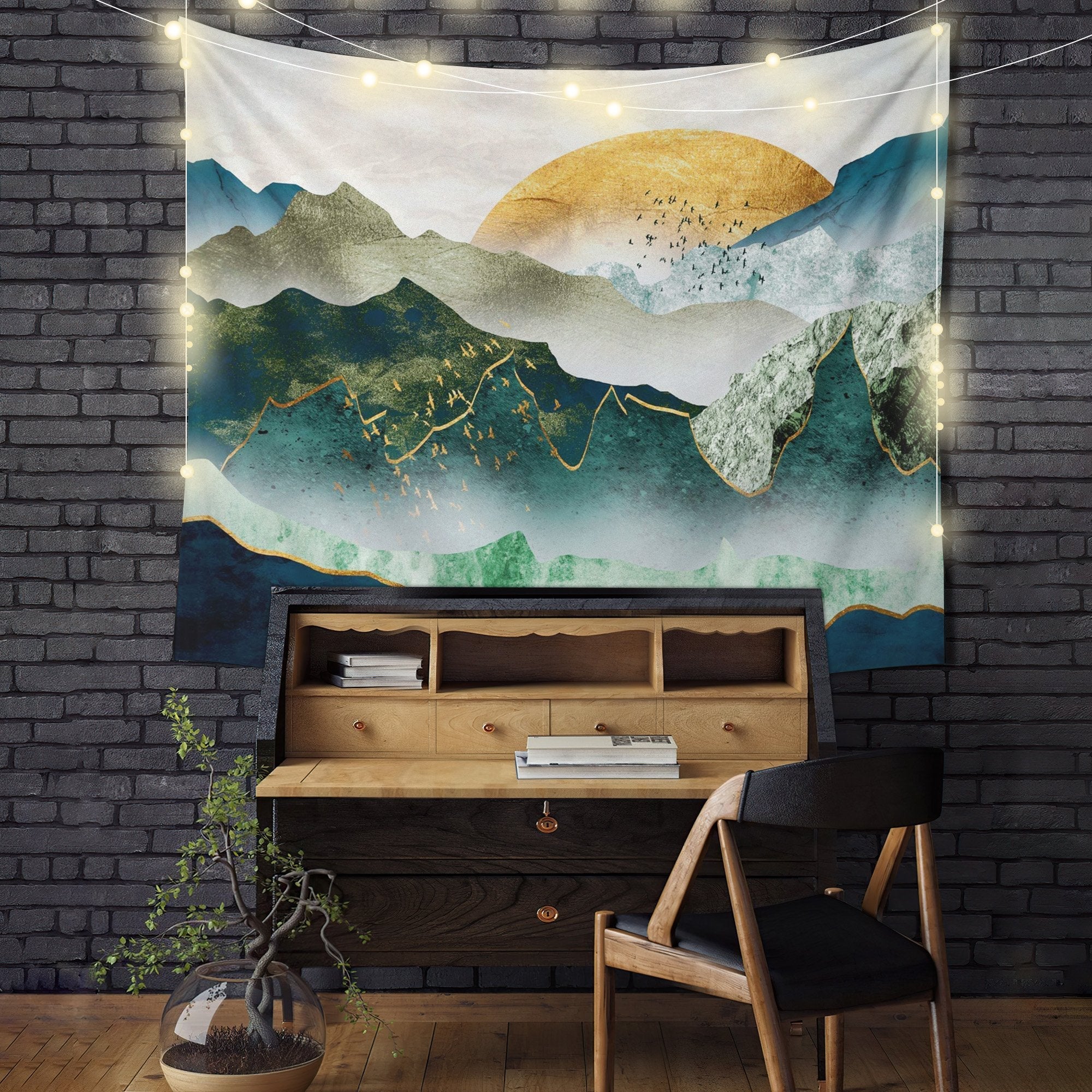 Mountains Landscape Tapestry Room Decor Nearkii