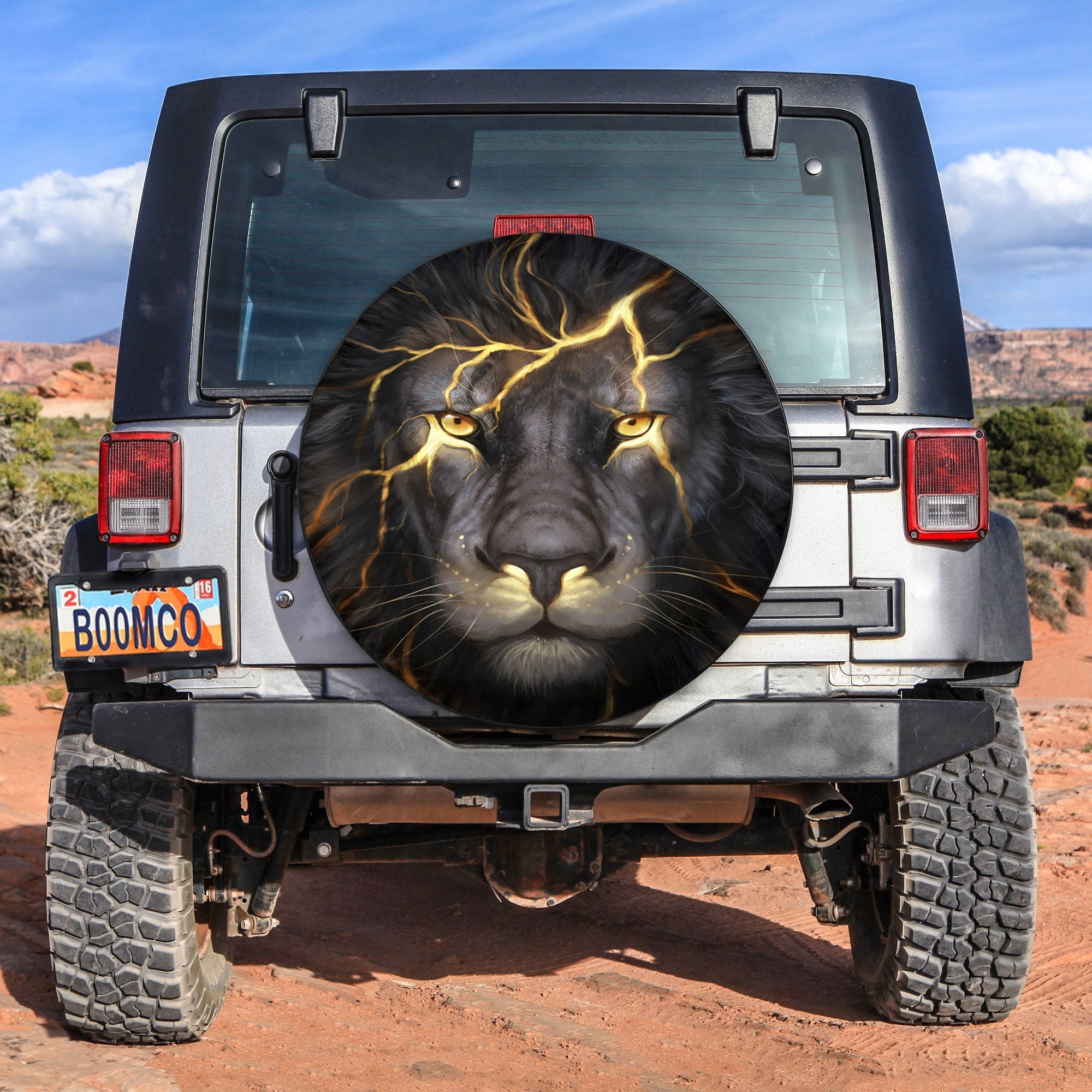 Lion Spare Tire Cover Gift For Campers Nearkii