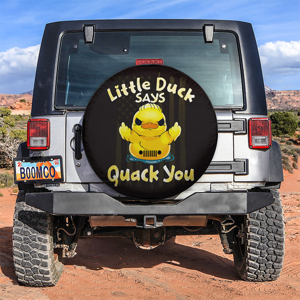 Little Duck Says Quack You Car Spare Tire Covers Gift For Campers Nearkii