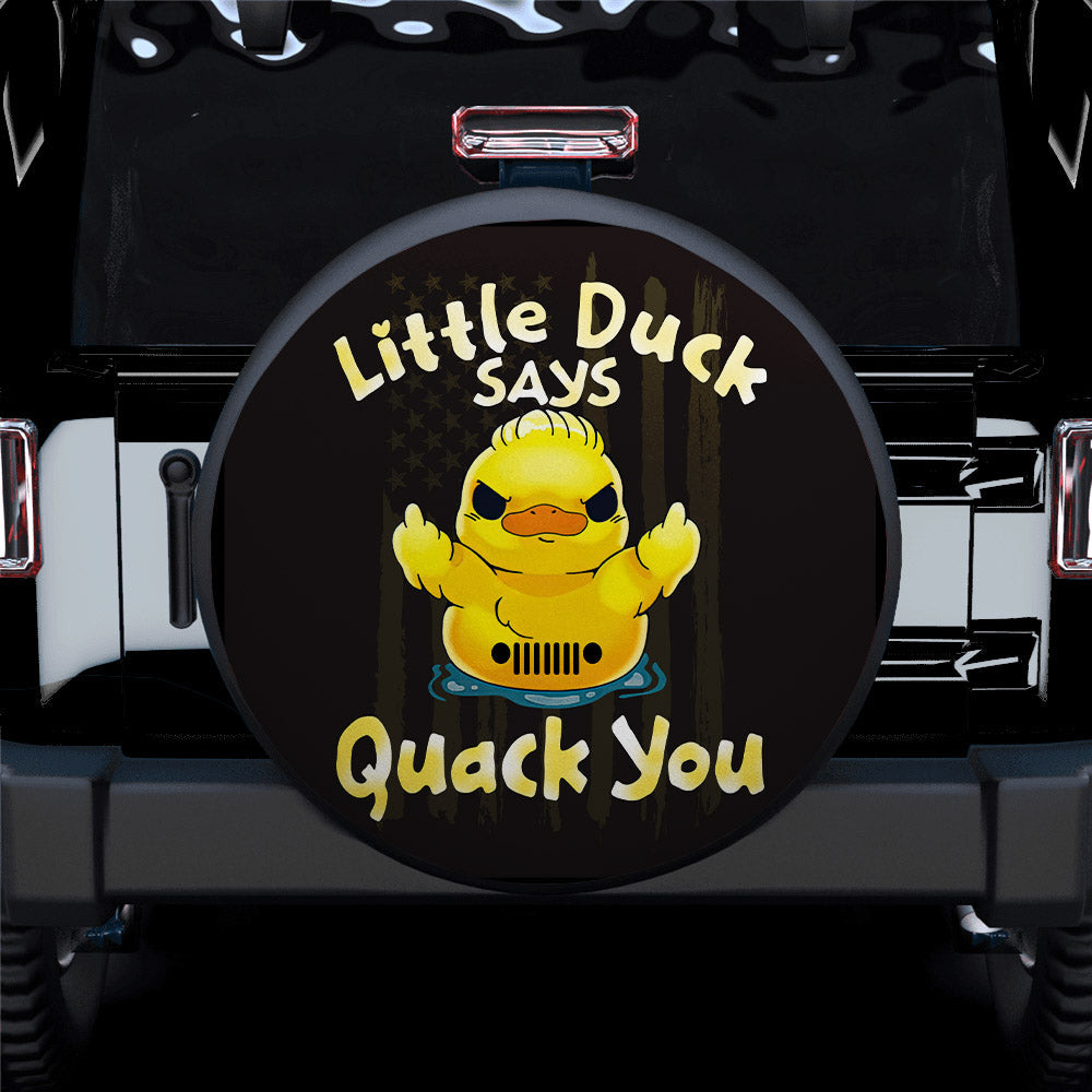 Little Duck Says Quack You Car Spare Tire Covers Gift For Campers Nearkii