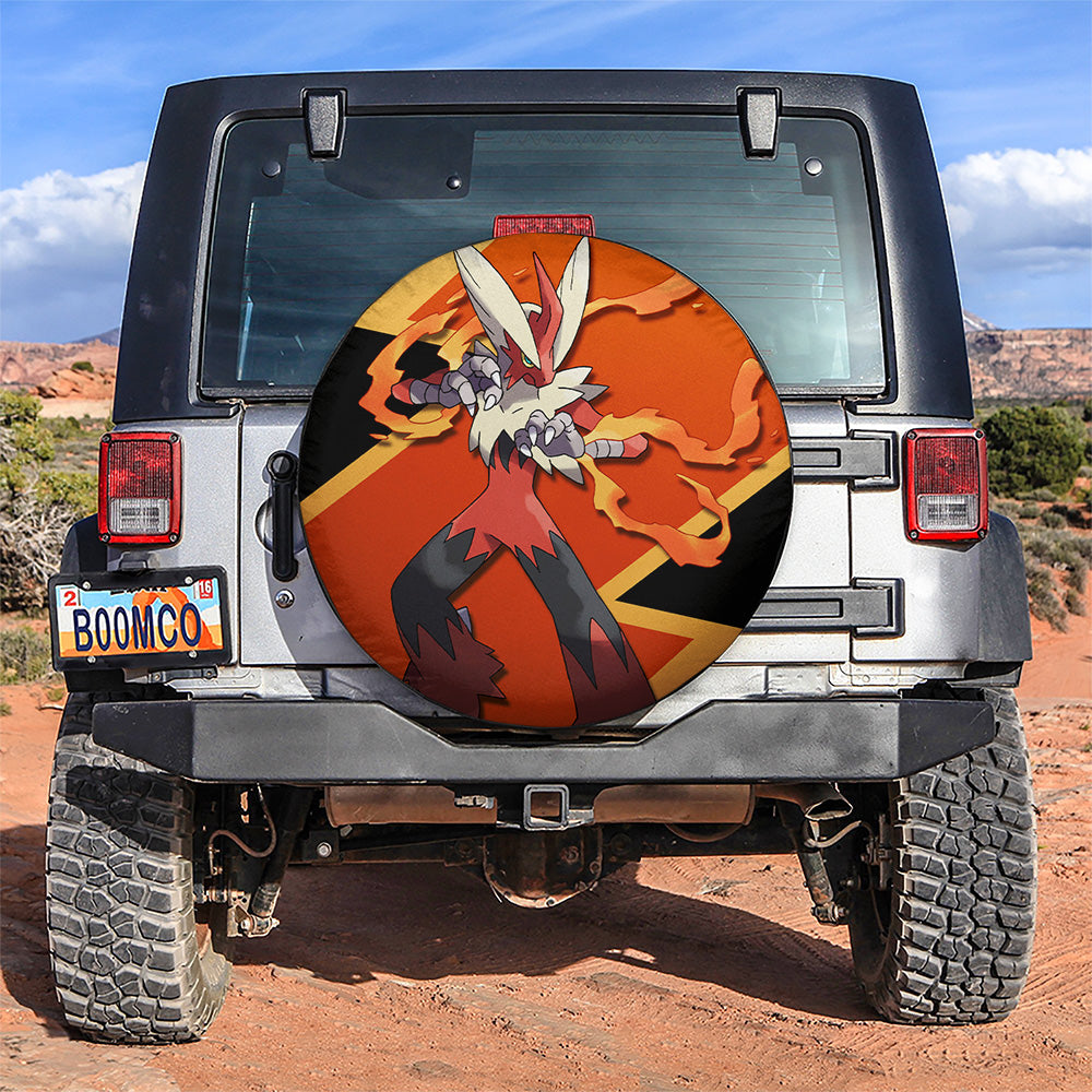 Mega Blaziken Pokemon Car Spare Tire Covers Gift For Campers Nearkii