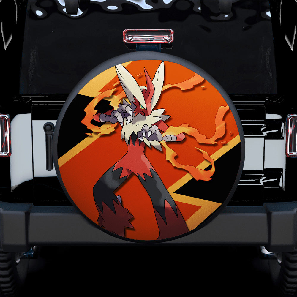 Mega Blaziken Pokemon Car Spare Tire Covers Gift For Campers Nearkii