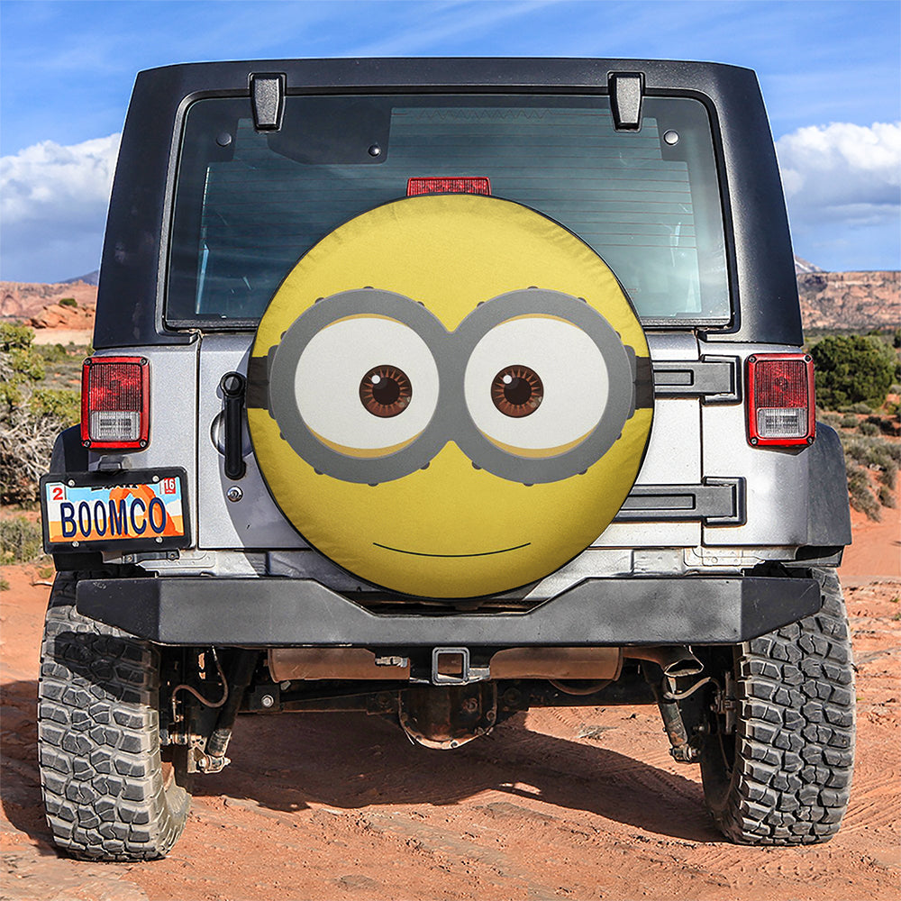 Minion Eyes Car Spare Tire Covers Gift For Campers Nearkii