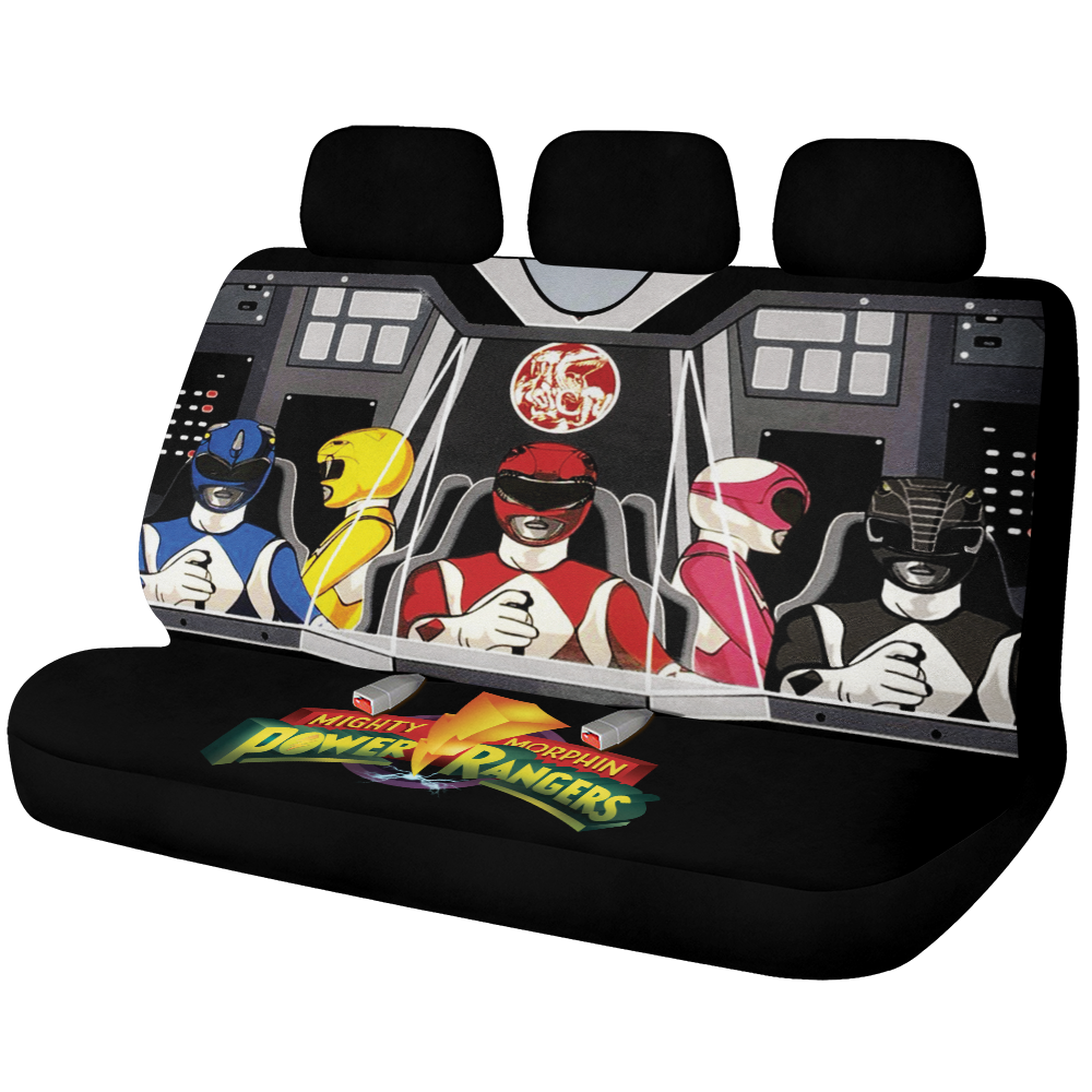 Mighty Morphin Power Rangers Premium Custom Car Back Seat Covers Decor Protectors Nearkii