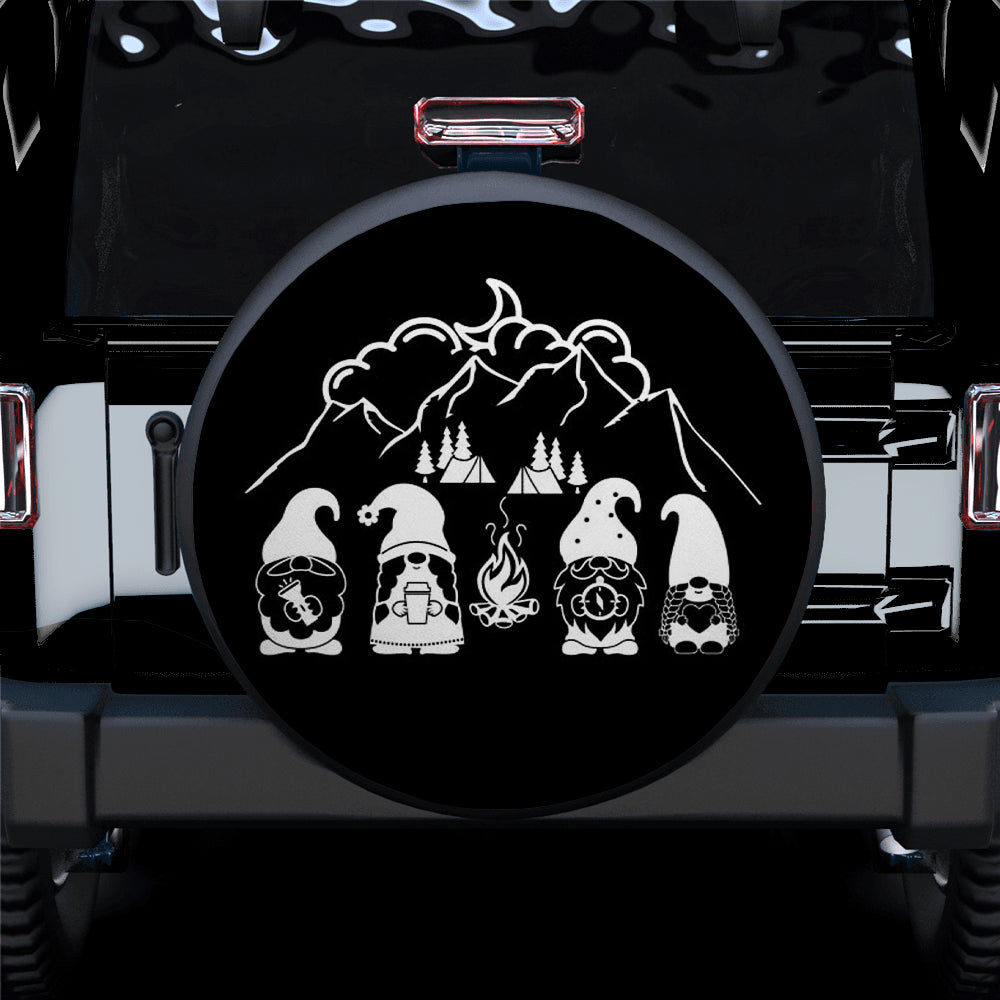 Cute Gnome Mountain Camping Jeep Car Spare Tire Covers Gift For Campers Nearkii