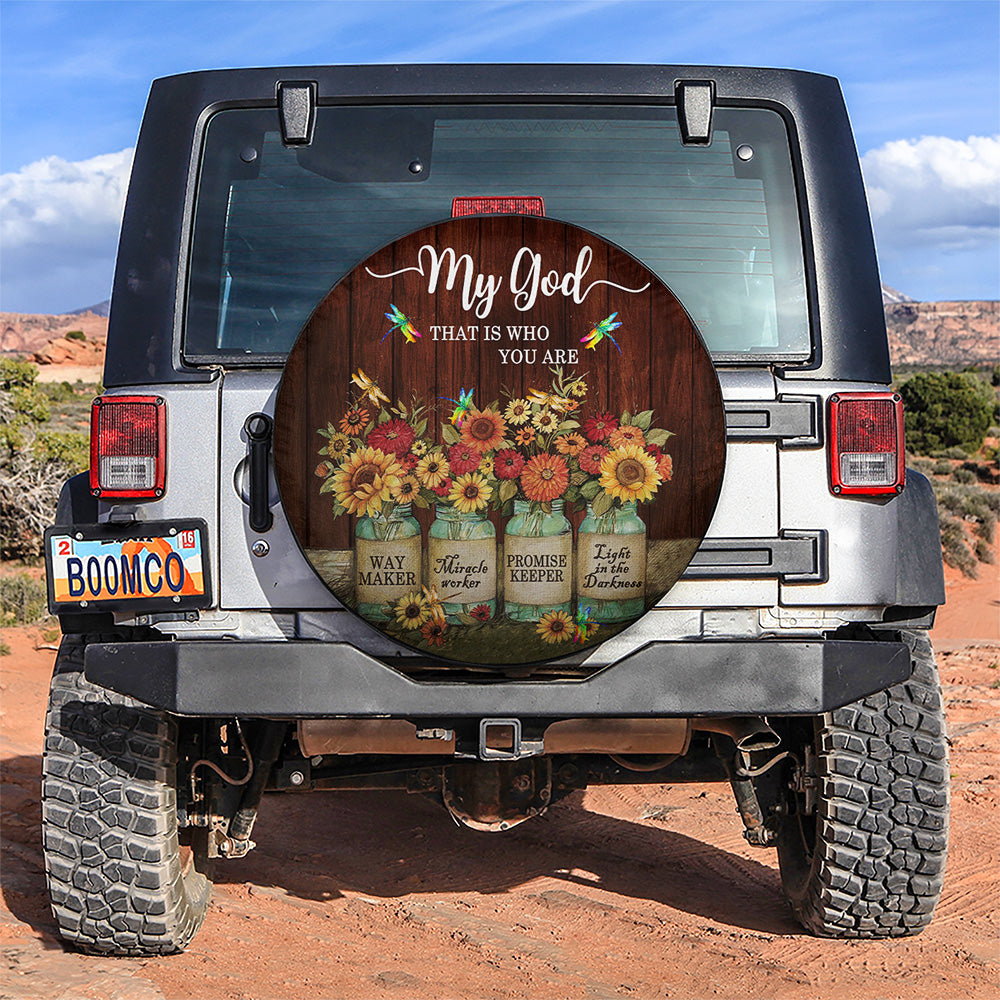 My God That Is Who You Are Car Spare Tire Covers Gift For Campers Nearkii