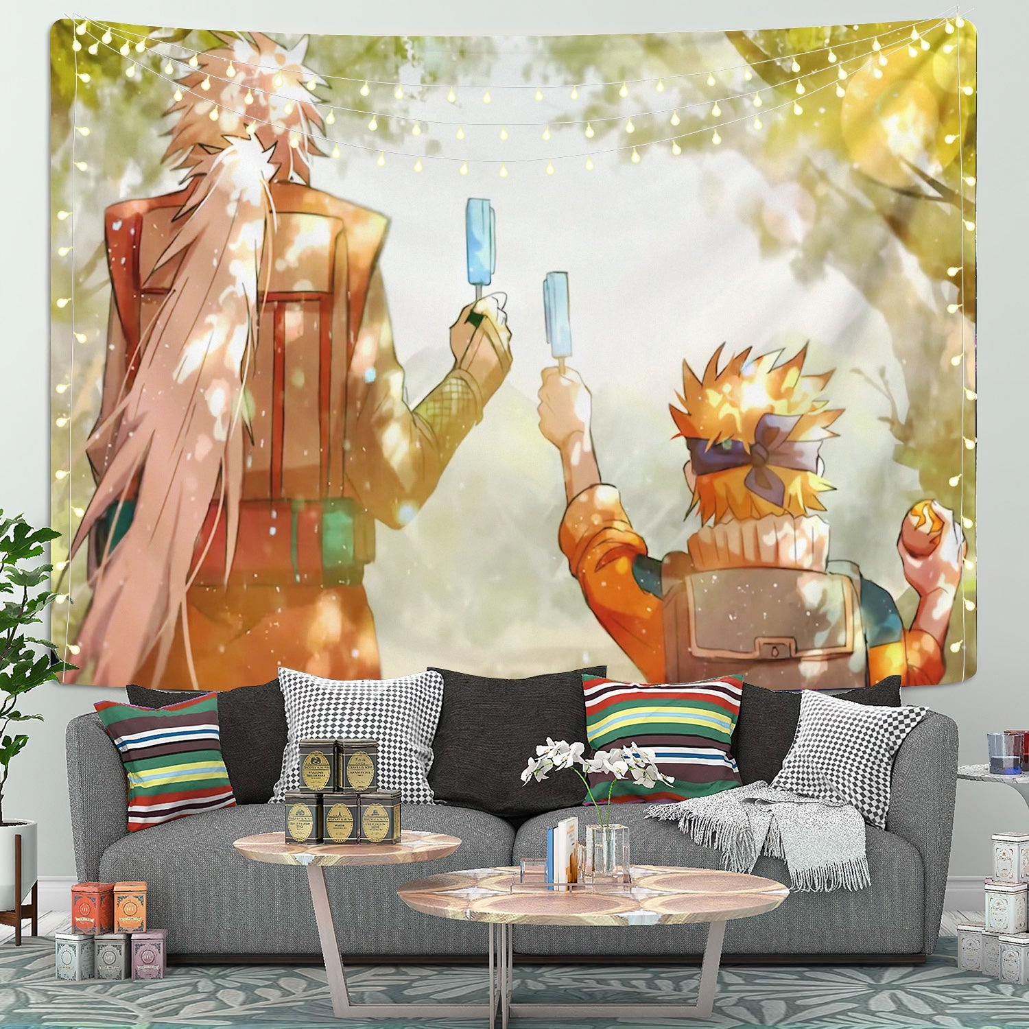 Naruto Jiraiya Tapestry Room Decor Nearkii