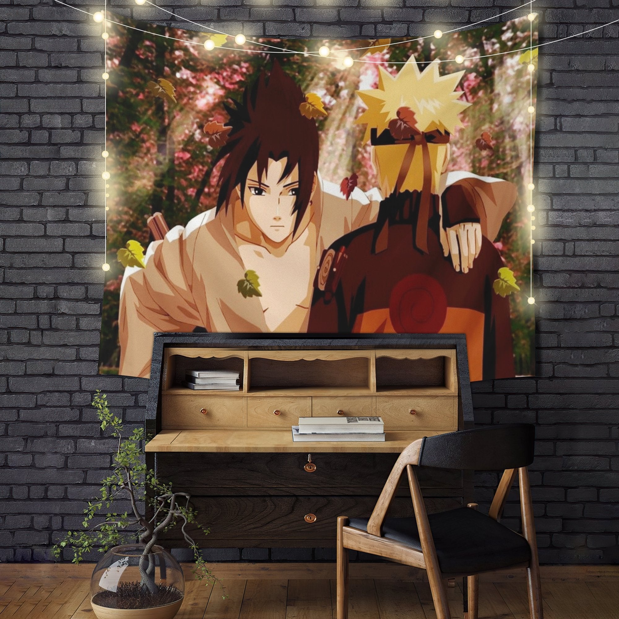 Naruto Sasuke Anime Tapestry Room Decor Nearkii