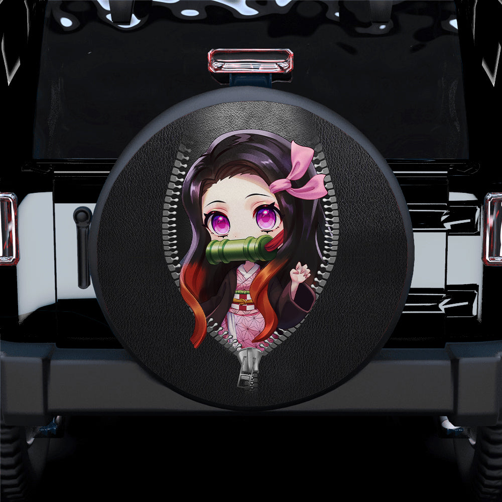 Nezuko Zipper Car Spare Tire Gift For Campers Nearkii