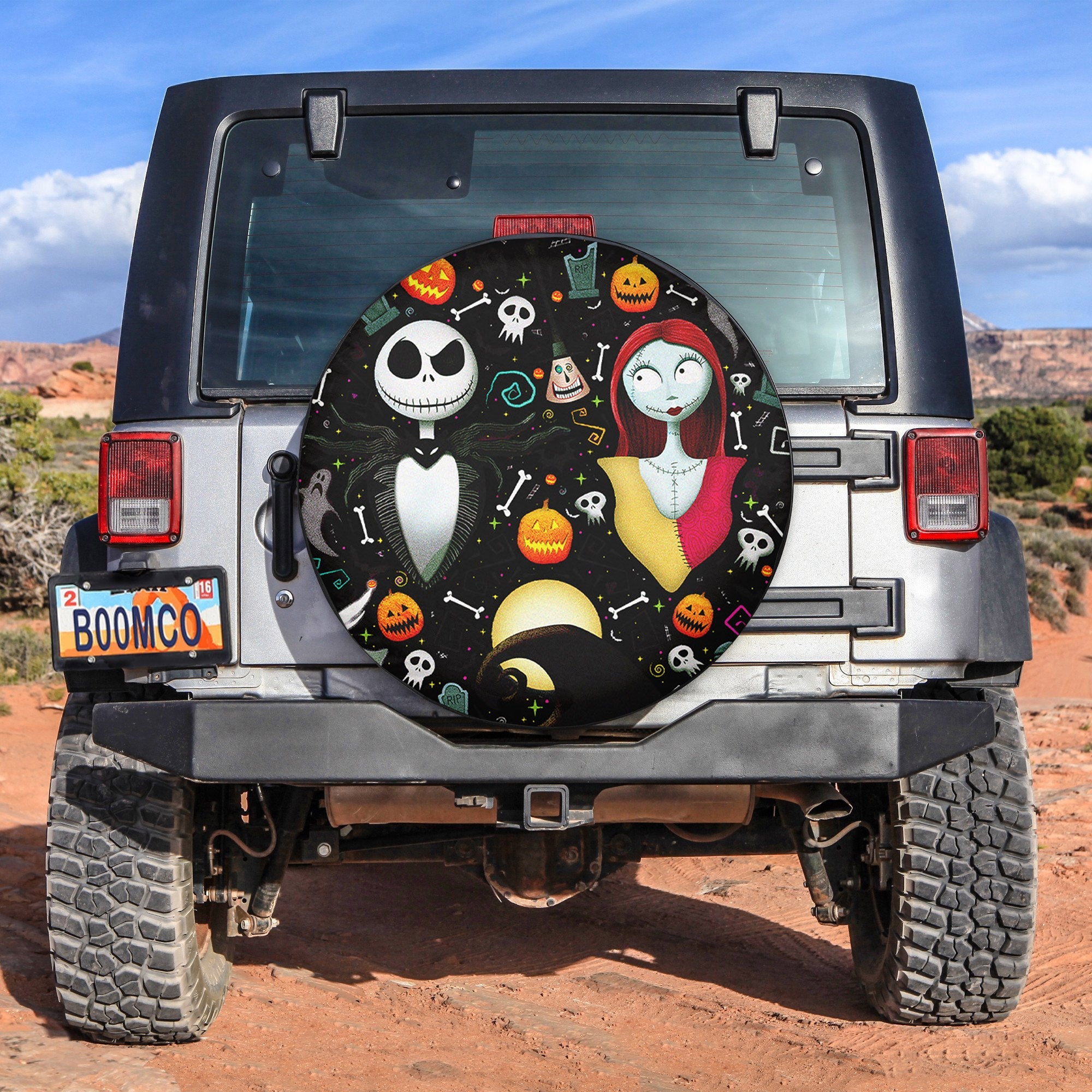 Nightmare Before Christmas Jack And Sally Spare Tire Covers Gift For Campers Nearkii