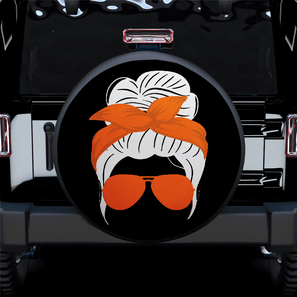 Orange Turban Jeep Girl Car Spare Tire Covers Gift For Campers Nearkii