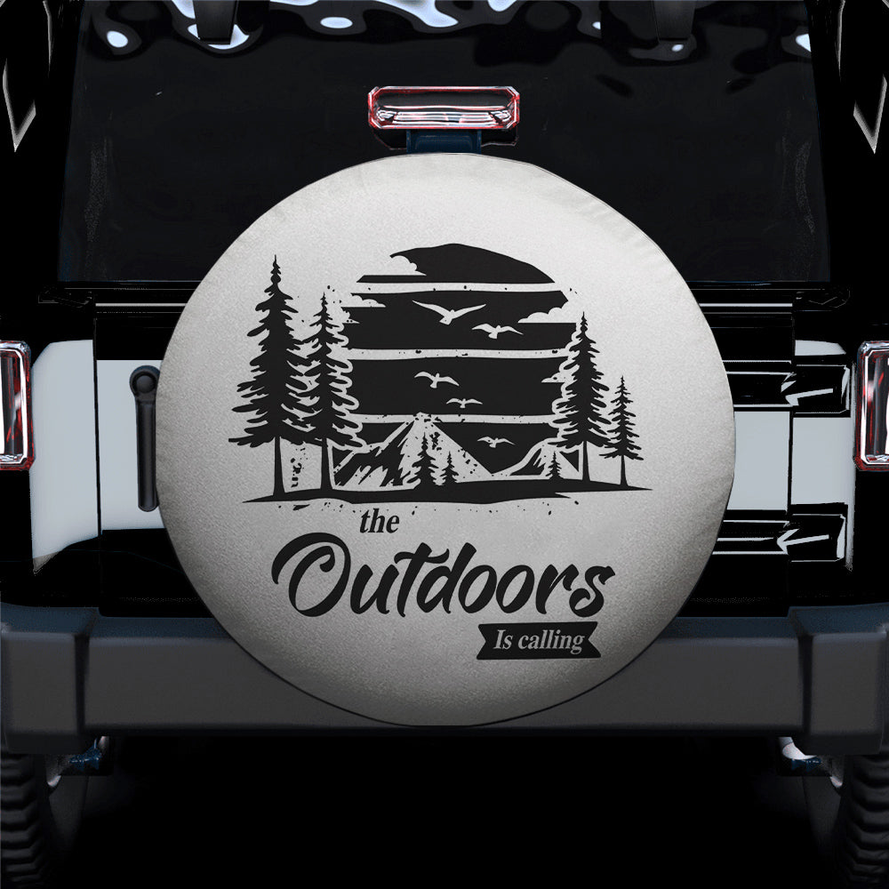 Outdoor Calling Camping Spare Tire Cover Gift For Campers Nearkii