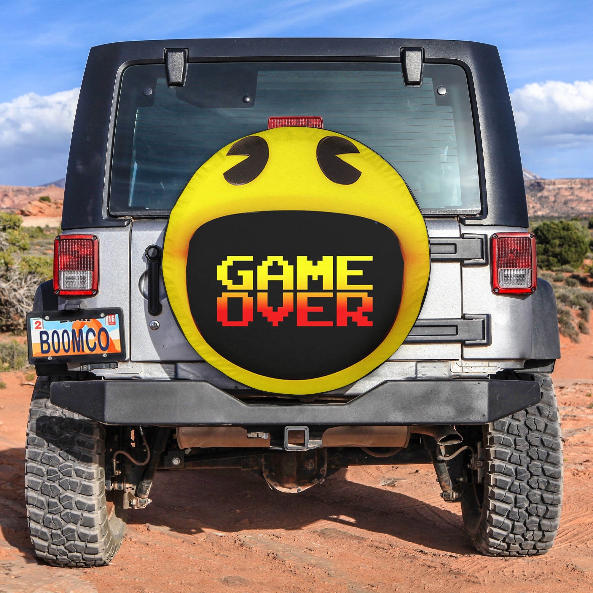 Pacman Game Over Spare Tire Covers Gift For Campers Nearkii