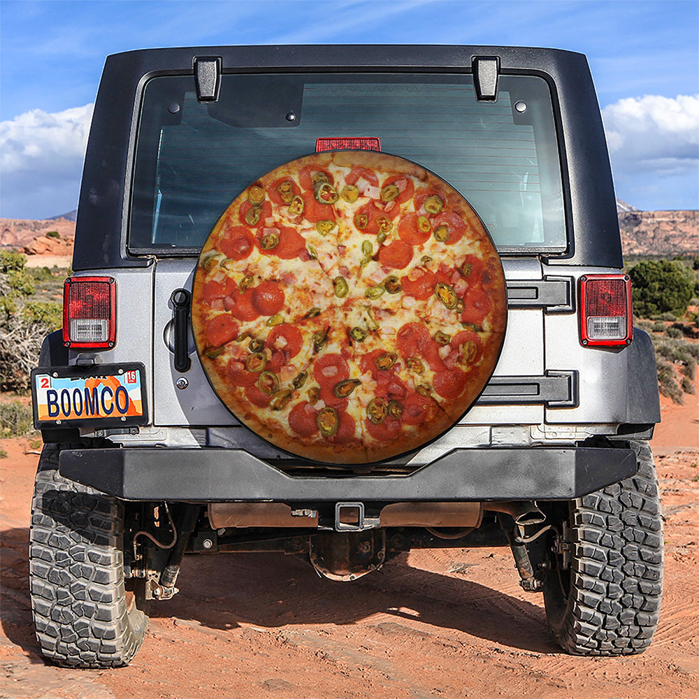 Hot Pizza Car Spare Tire Covers Gift For Campers Nearkii