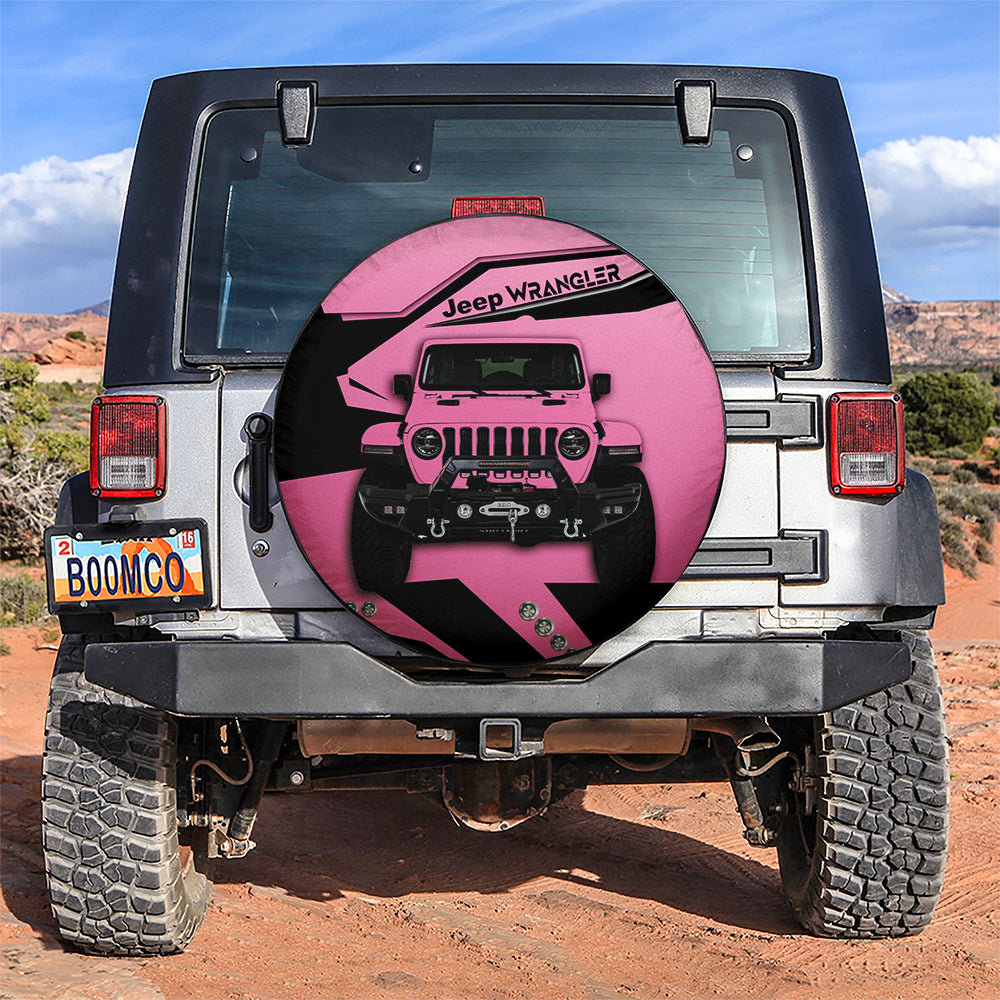 Pink Jeep Car Spare Tire Covers Gift For Campers Nearkii