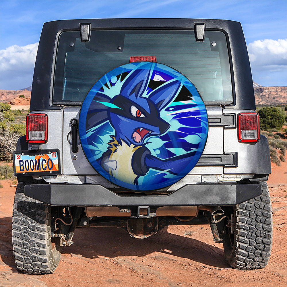 Pokemon Lucario Jeep Car Spare Tire Covers Gift For Campers Nearkii