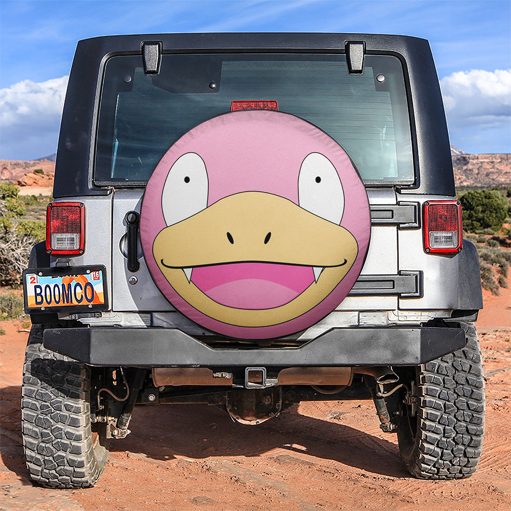 Pokemon Slowpoke Cute Pink Car Spare Tire Covers Gift For Campers Nearkii