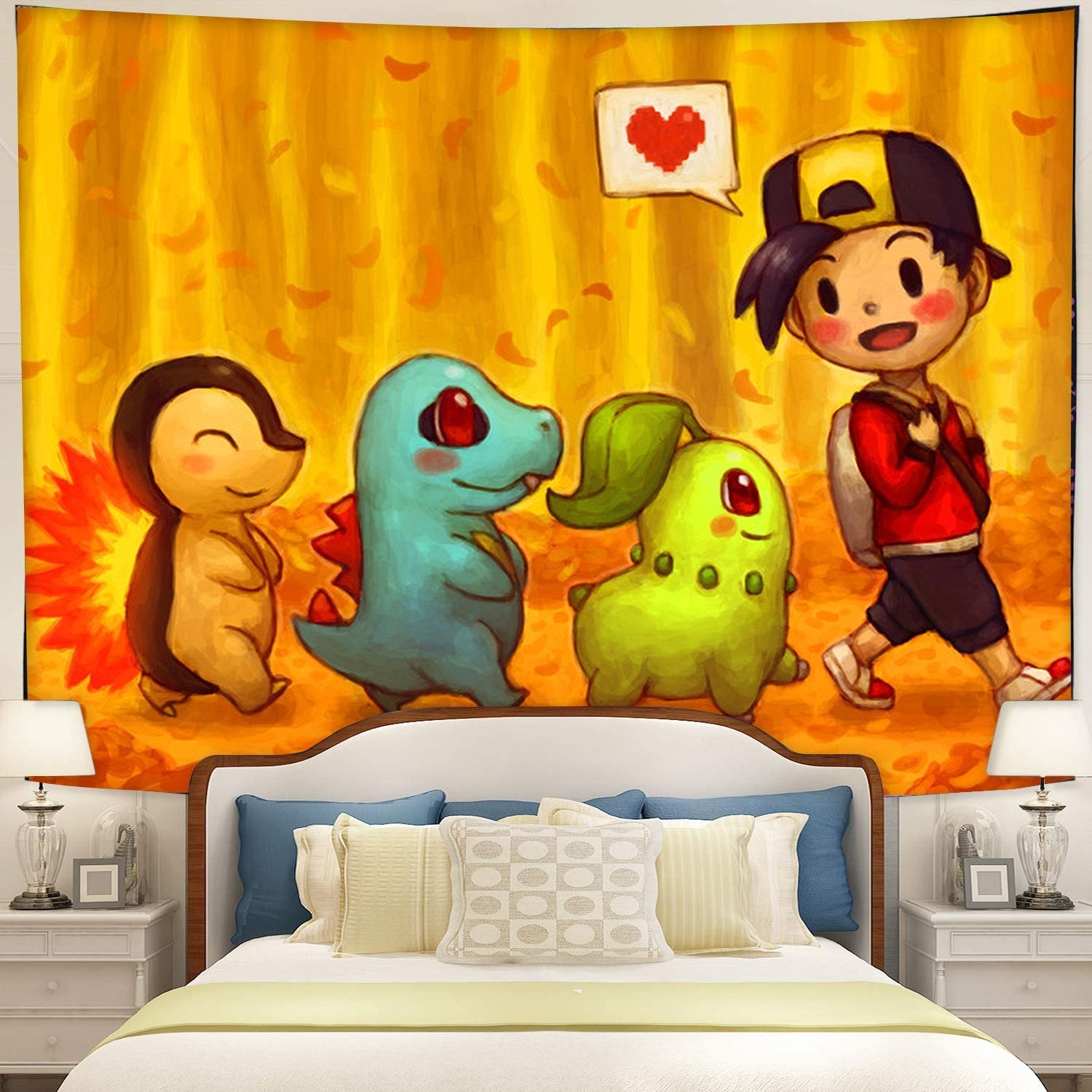 Pokemon Wallking Tapestry Room Decor Nearkii