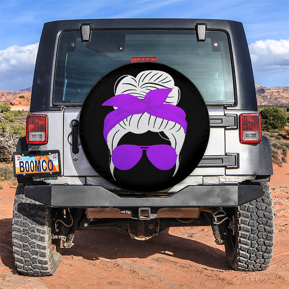 Purple Turban Jeep Girl Car Spare Tire Covers Gift For Campers Nearkii