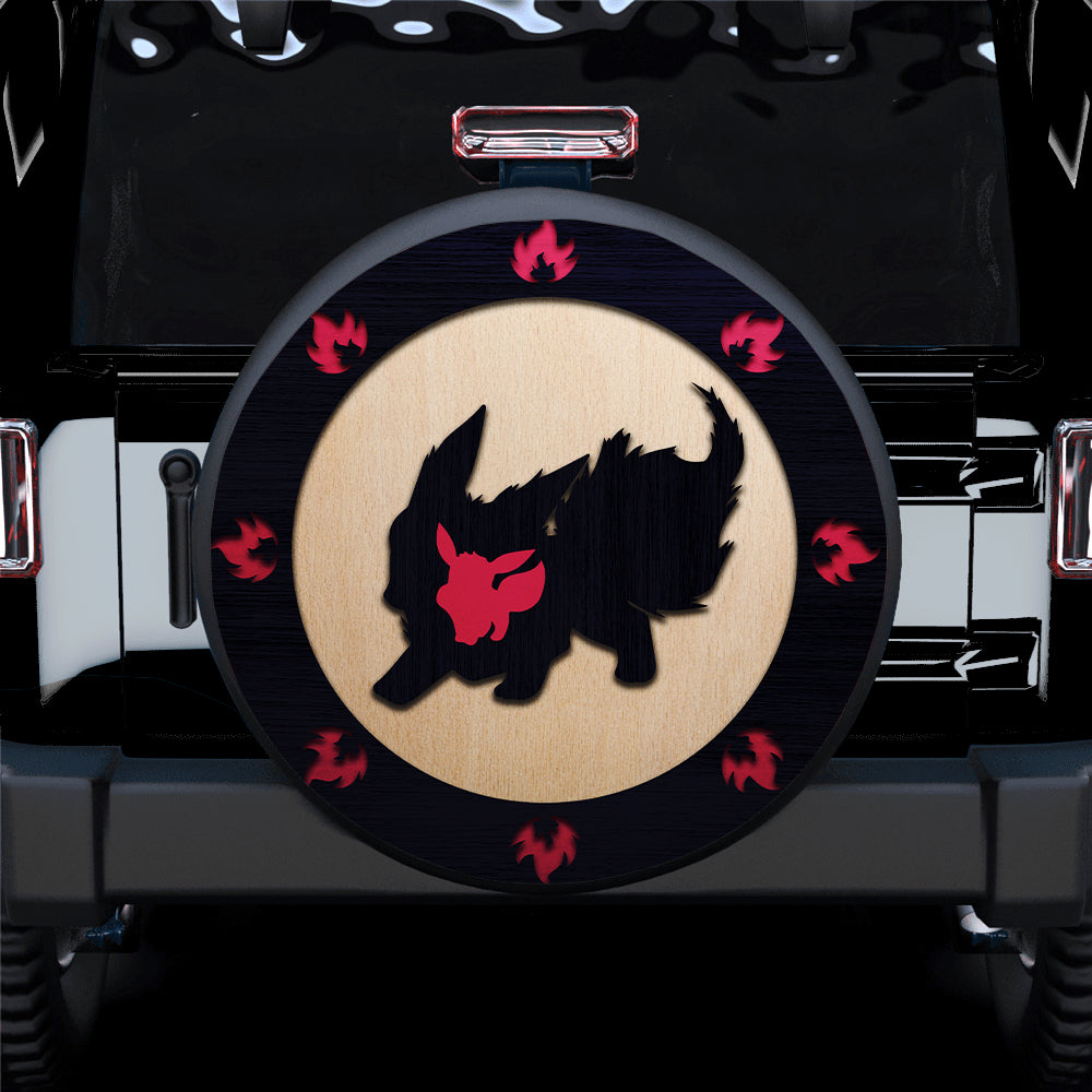 Flareon Eevee Pokemon Evolution Jeep Car Spare Tire Covers Gift For Campers Nearkii