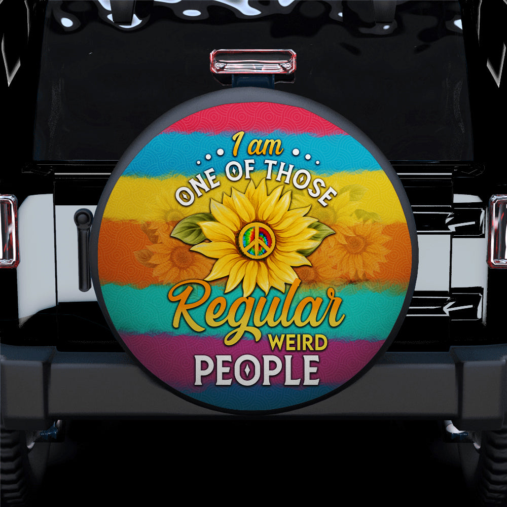 Regular Weird People Sunflower Car Spare Tire Covers Gift For Campers Nearkii