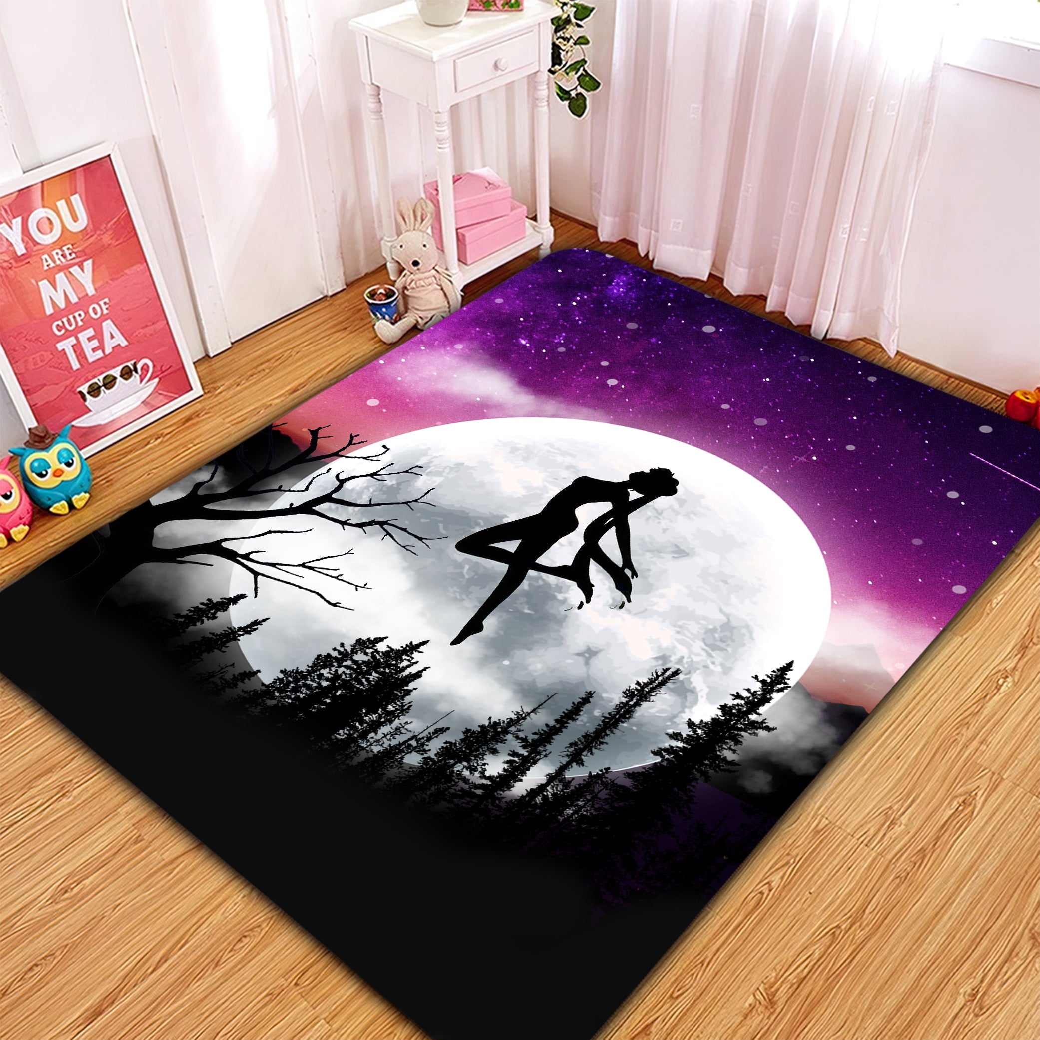 Sailor Moon Night Rug Carpet Rug Home Room Decor Nearkii