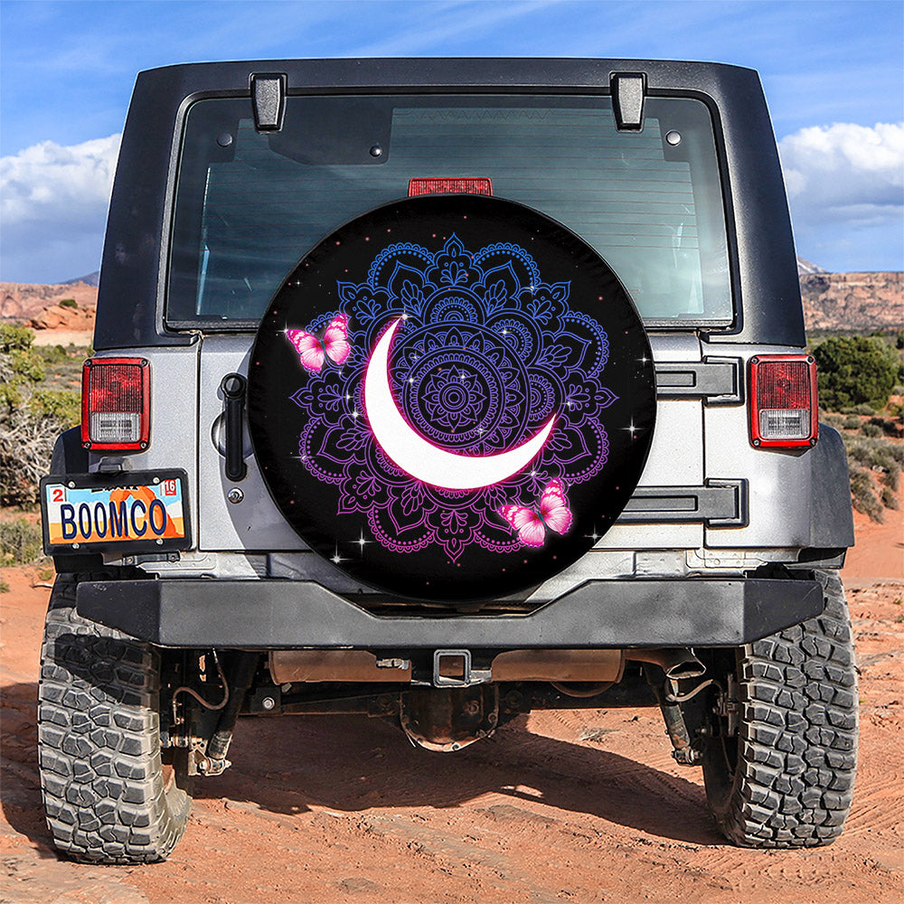 Sailor Moon Mandala Butterfly Flower Car Spare Tire Covers Gift For Campers Nearkii